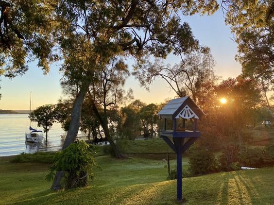 Autumn sunrise from the back porch